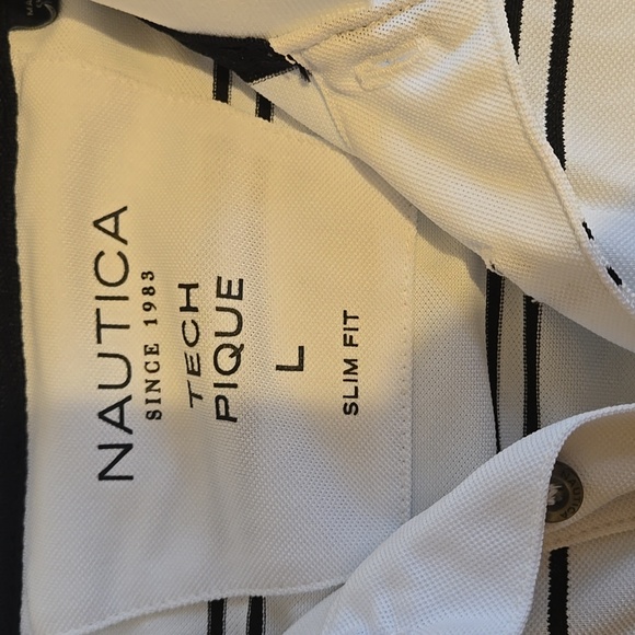 Nautical, tech pique, slim fit, thin mens polo - Picture 2 of 4